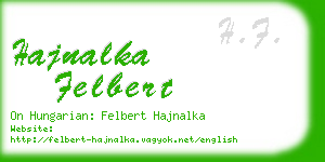 hajnalka felbert business card